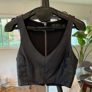 Zara Leather Vest